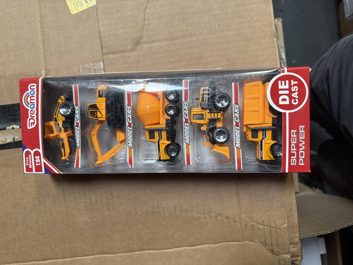 Construction 6PCS/Set diecast car, Including bulldozers, Forklift, Excavator & Other Educational Indoor & Outdoor Toy Cars, mini car Models for Boys and Girls 3 Years Old Birthday Easter Gifts