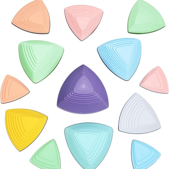 Special Supplies Stepping Stones for Kids Indoor and Outdoor Balance Blocks Promote Coordination, Balance Strength Child Safe Rubber, Non-Slip Edging